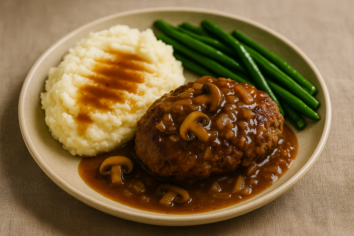 Salisbury Steak with Mushroom Onion Gravy