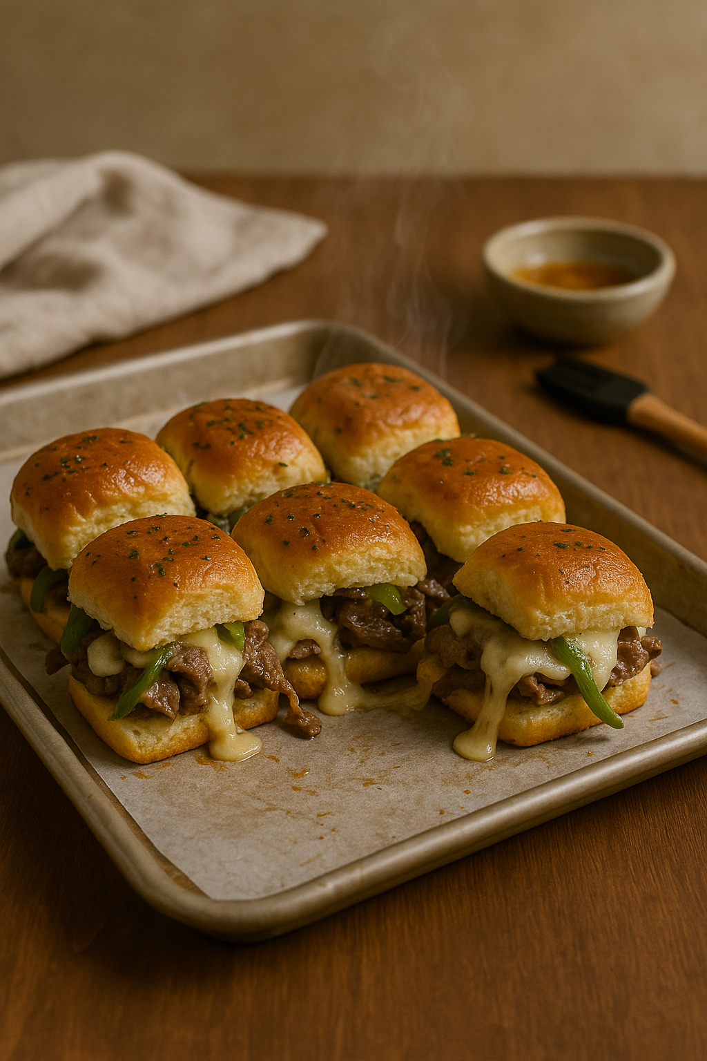Steak and Cheese Sliders
