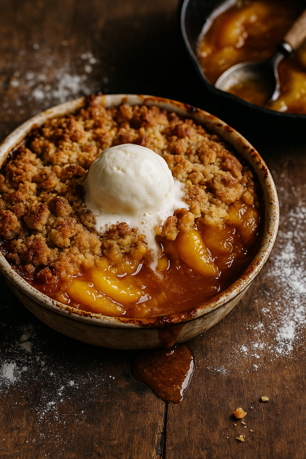 Peach Cobbler Three Ways