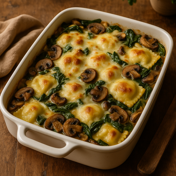 Baked Ravioli with Cheese