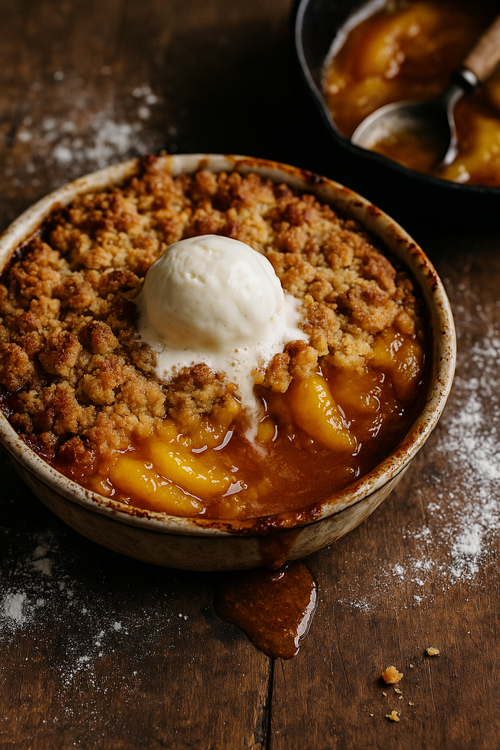 Peach Cobbler Three Ways