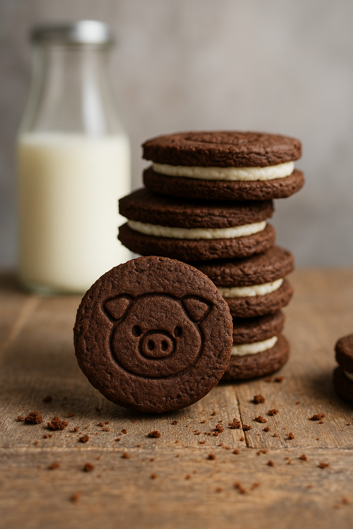 Dark Cocoa Sandwich Cookies