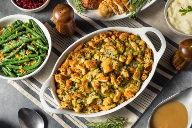 Herb Butter Holiday Stuffing