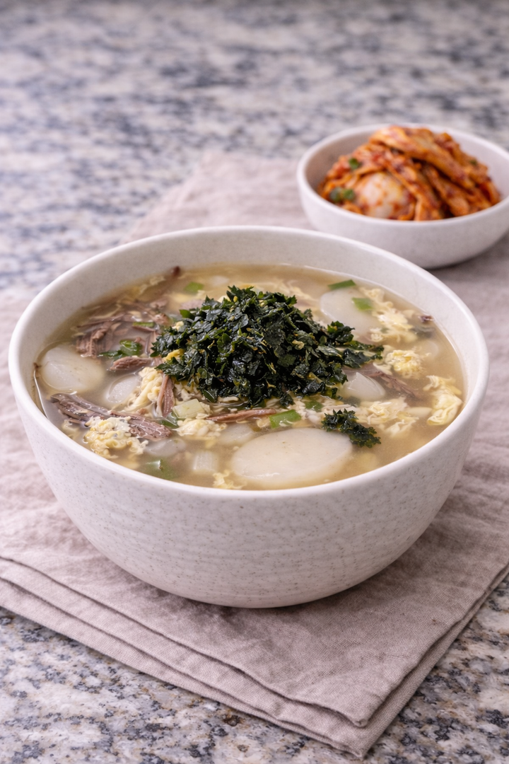 Tteokguk (Korean Rice Cake Soup)